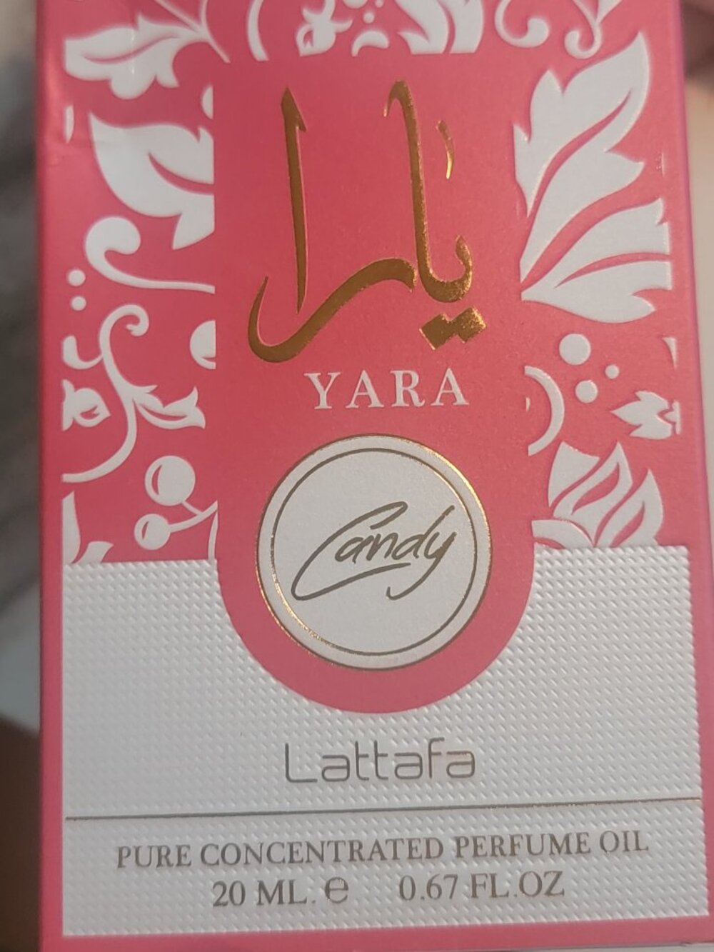 Lattafa Yara Candy Pure Concentrated Oil 0.67 fl oz/20mL